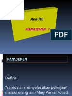 MANAJEMEN Dan Organisasi