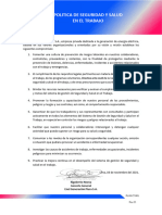 PL - HS.CT.001 Política de SST - Piura Rev 3