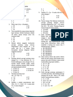 Kelas Diskusi 3 - Persamaan Linear Satu Variabel