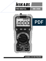 Manual Multimetro Digital Hikari HM2800