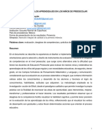 46la Evaluaciã'n de Los Aprendizajes en Los Niã Os de Tercer Grado de Educaciã'n Preescolar