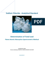 EUsalt AS 013-2005 Total Lead - Flame Atomic Absorption Spectrometric Method