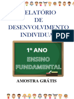 Amostra Gratis - Relatórios Desenvolvimento 1º Ano Fundamental 2023