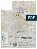 Peta Jalur Pendakian Pegunungan Galunggung