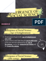 Emergence of Social Science
