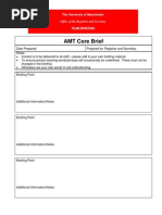 Example Core Brief Template