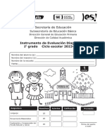 1° Inst. Eval. Diagnóstica Ciclo Escolar 2023-2024