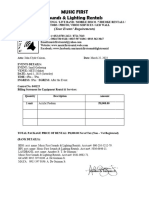 MUSIC FIRST Sounds Lighting Rentals - Re Billing Statement For 1 Unit Acrylic Podium Rental in MET Place Makati On April 1 2023.