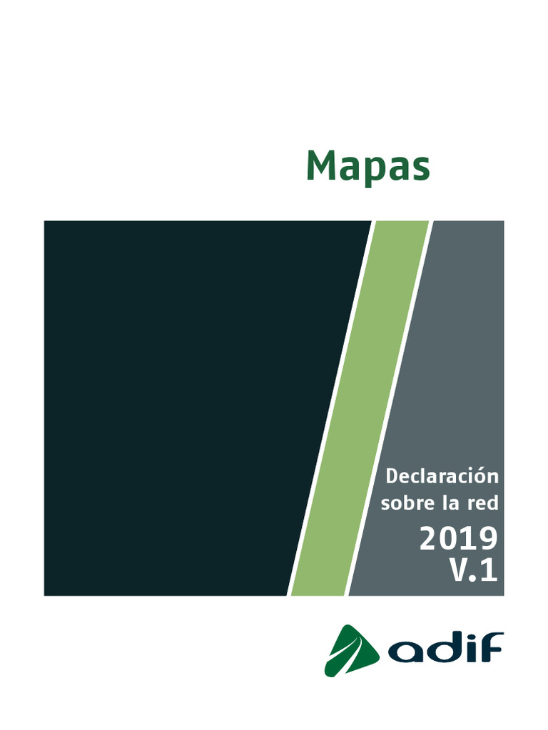 Mapa de la Red Ferroviaria de España | PDF | Tren | Compañías ferroviarias