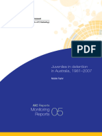 (Australia) Juveniles in Detention in Australia 1981-2007
