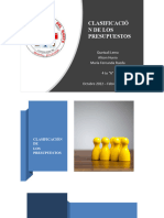 CLASIFICACIÓN DE LOS PRESUPUESTOS - Rueda