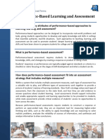 Fact Sheet Performance Based Learning Assessment