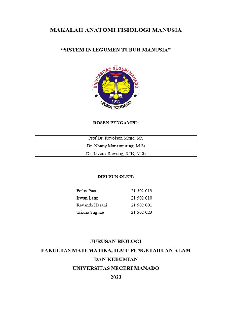MAKALAH ANATOMI FISIOLOGI MANUSIA | PDF