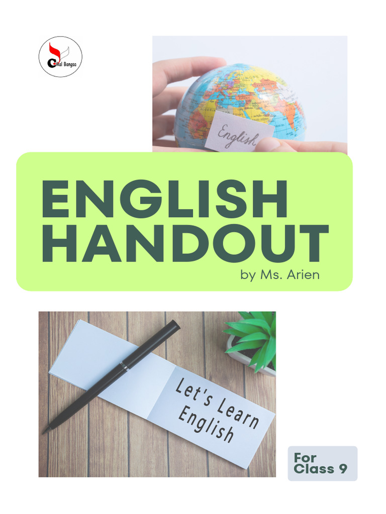 English Handout For Class 9 | PDF