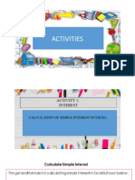 Activities For Applied Maths - 2022-2023