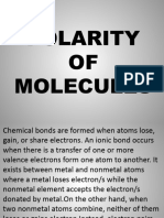 POLARITY OF MOLECULES Finale 1