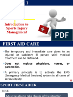 Chapter 1 Introduction To Sports First Aid Care 2