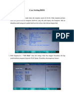 Cara Setting BIOS