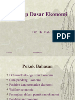 Sesi 2 KONSEP DASAR EKONOMI