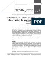 1 El Tamizado de Ideas en El Proceso de Creacion de Nuevos Productos