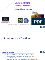 Stress - Traction and Cauchy's Formula