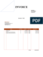 Contoh Invoice Perorangan Ke Perusahaan