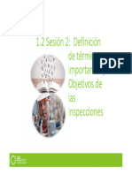 1.2 Sesión 2: Definición de Términos, Importancia y Objetivos de Las Inspecciones