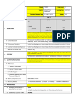 My Daily Lesson Plan: Hybrid Science 8 Q1 V3