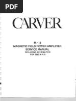 Carver m1.5 Service Manual