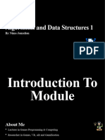 Algorithms 1 - Introduction To Module