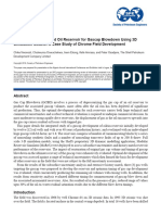 SPE-193512-MS Evaluation of A Depleted Oil Reservoir For Gascap Blowdown Using 3D Simulation Models: A Case Study of Chrome Field Development
