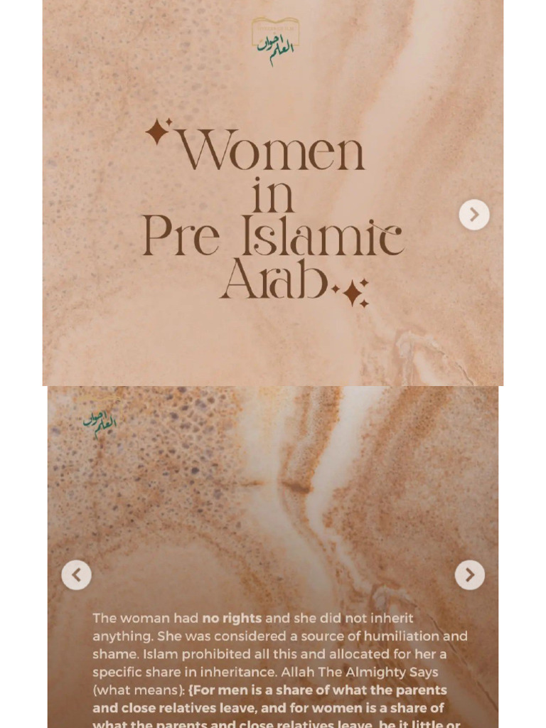 Women in Pre Islamic Arab | PDF