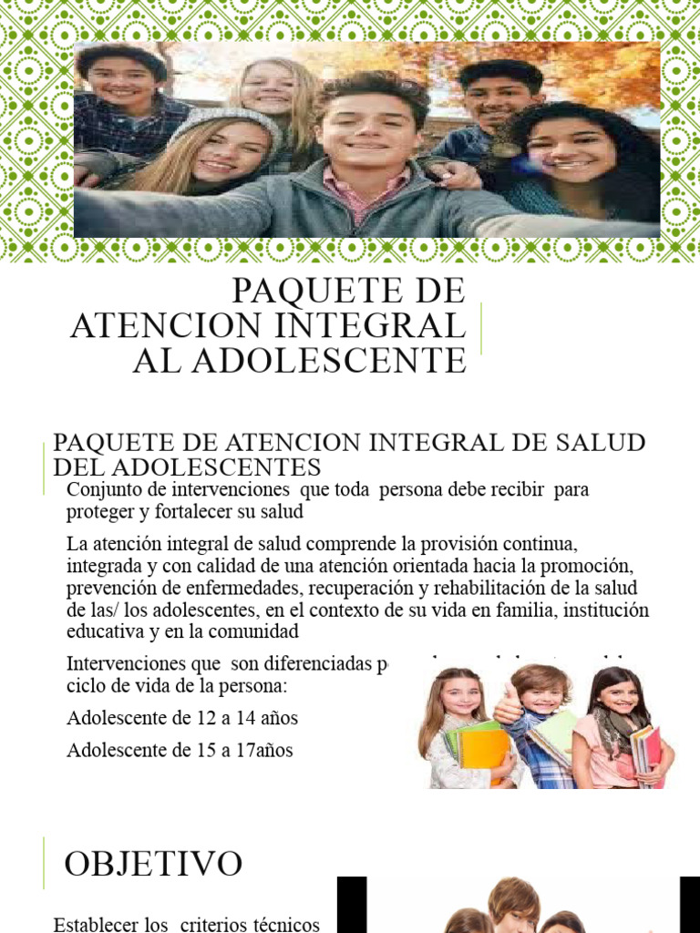 Sem 10 Paquete de Atencion Integral Al Adolescente | PDF | Adolescencia ...