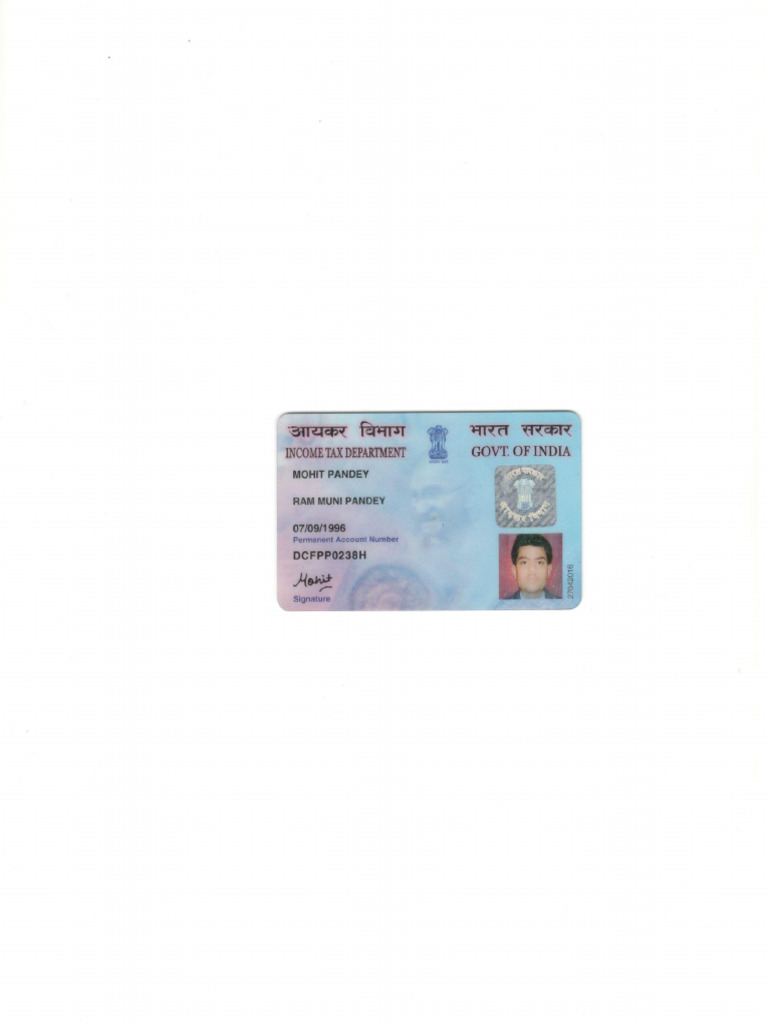 Pan Card | PDF