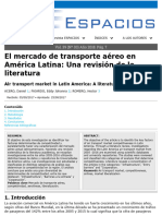 El Mercado de Transporte Aéreo en América Latina: Una Revisión de La Literatura