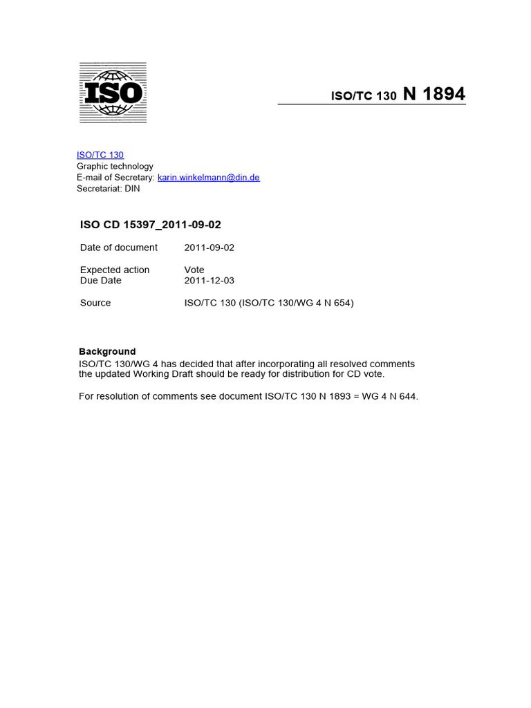 ISO 15397 p1 | PDF | International Organization For Standardization ...