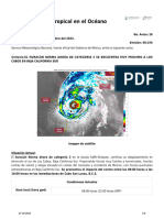 Aviso de Ciclón Tropical en El Océano Pacífico - 5675