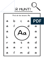 Letter Hunt Worksheet