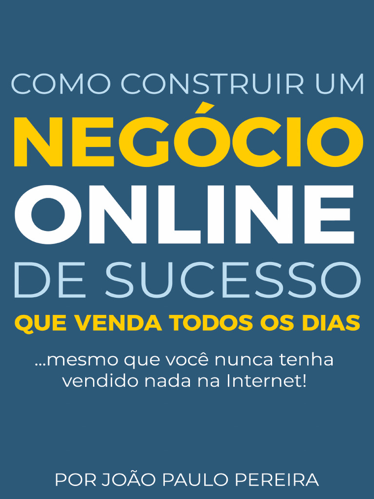 Como Criar um Negócio Online Lucrativo | PDF | Marketing | Publicidade