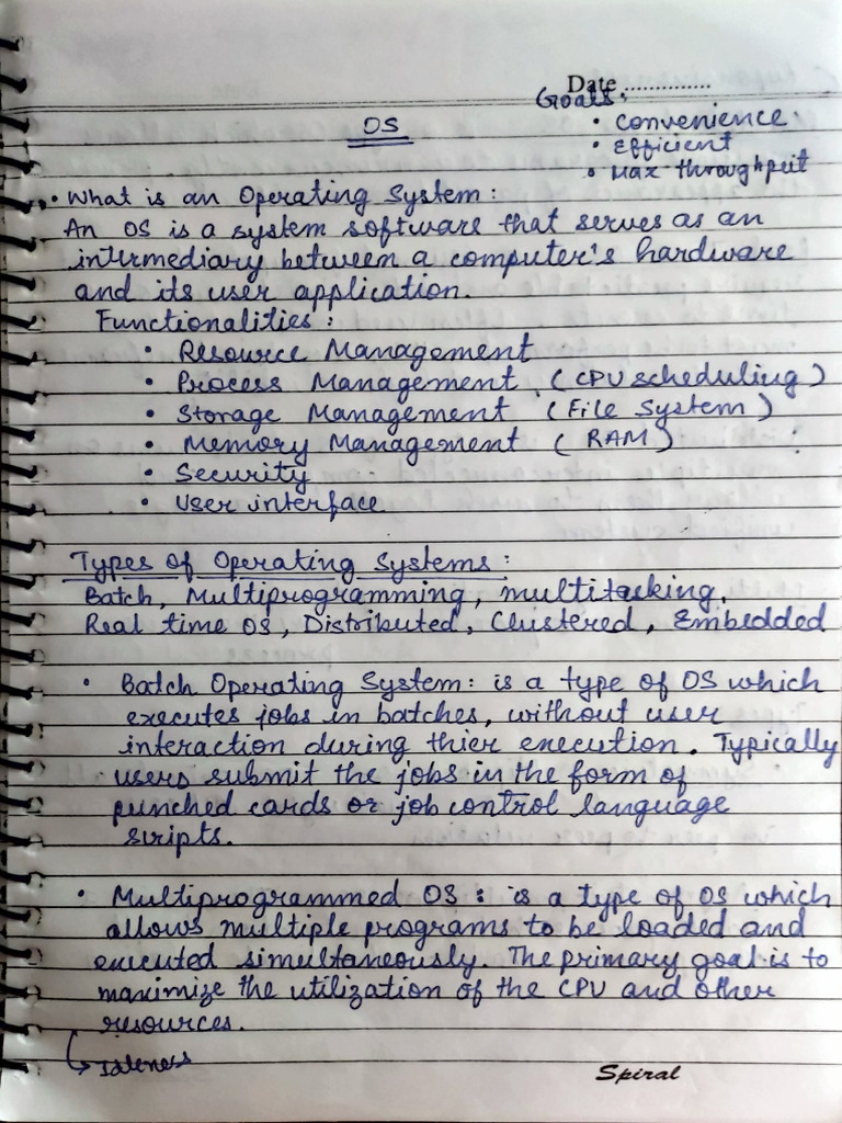 OS Os Notes | PDF