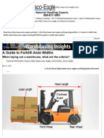 A Guide To Forklift Aisle Widths
