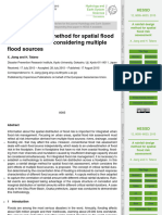 A Rainfall Design Method For Spatial Flood Risk Assessment