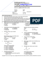 Soal PAS Kimia Kelas XII Semester 1