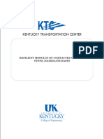 Resilient Modulus of Compacted Crushed Stone Aggregate Bases