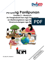FINALIZED (Edited) AP3 - Q2 - Mod3 - An - Panginabuhi - Han - Mga - Tawo - Ngan - An - Mahinungdanon - Nga - Istorya