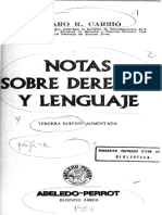 Notas Sobre Derecho y Lenguaje - Carrio