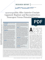 Kinesiophobia After ACL Rupture (Hartigan Et Al 2013)