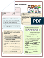 Past Simple Affirmative - Regular Verbs (Exercises)