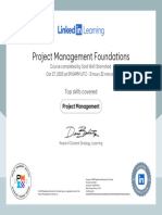CertificateOfCompletion - Project Management Foundations