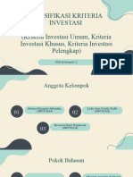 KLP 12 - Klasifikasi Kriteria Investasi
